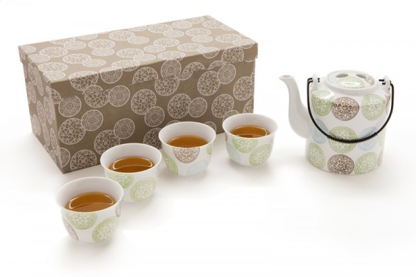 Porzellan Tee-Set in Geschenkbox